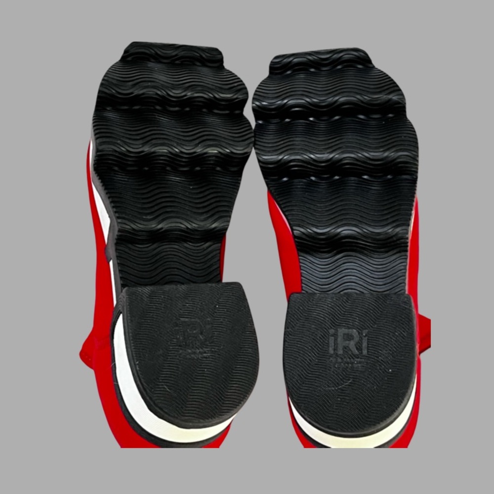 Red Slip-On Sneakers Size 6 - Picture 8 of 14